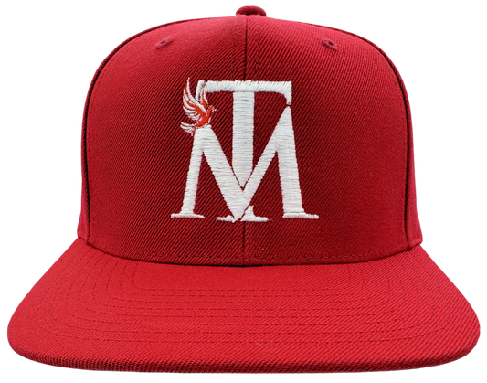 Red w/White MT Logo Baseball Cap