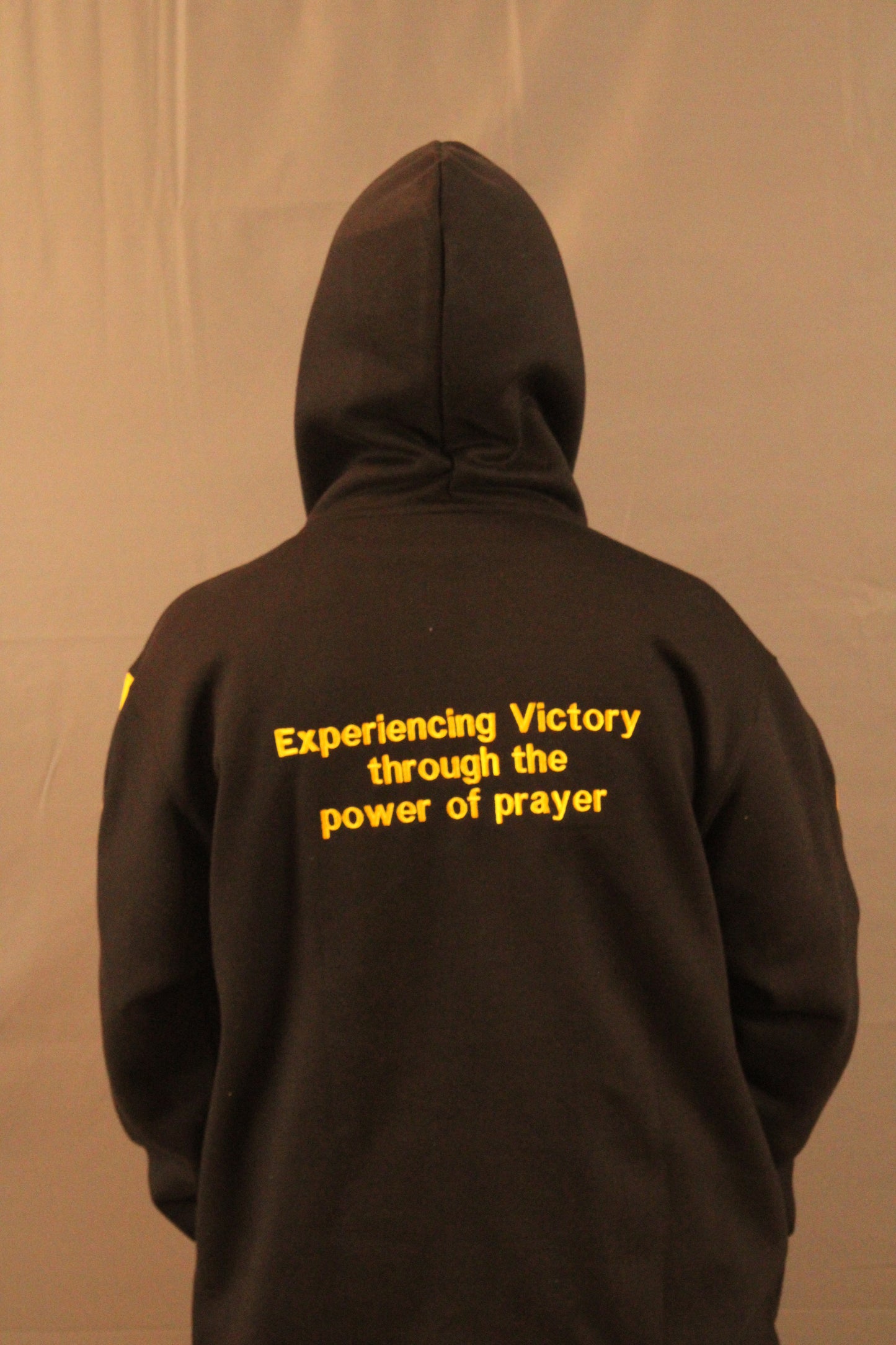 My Testimony Hoodie -- Black/Gold