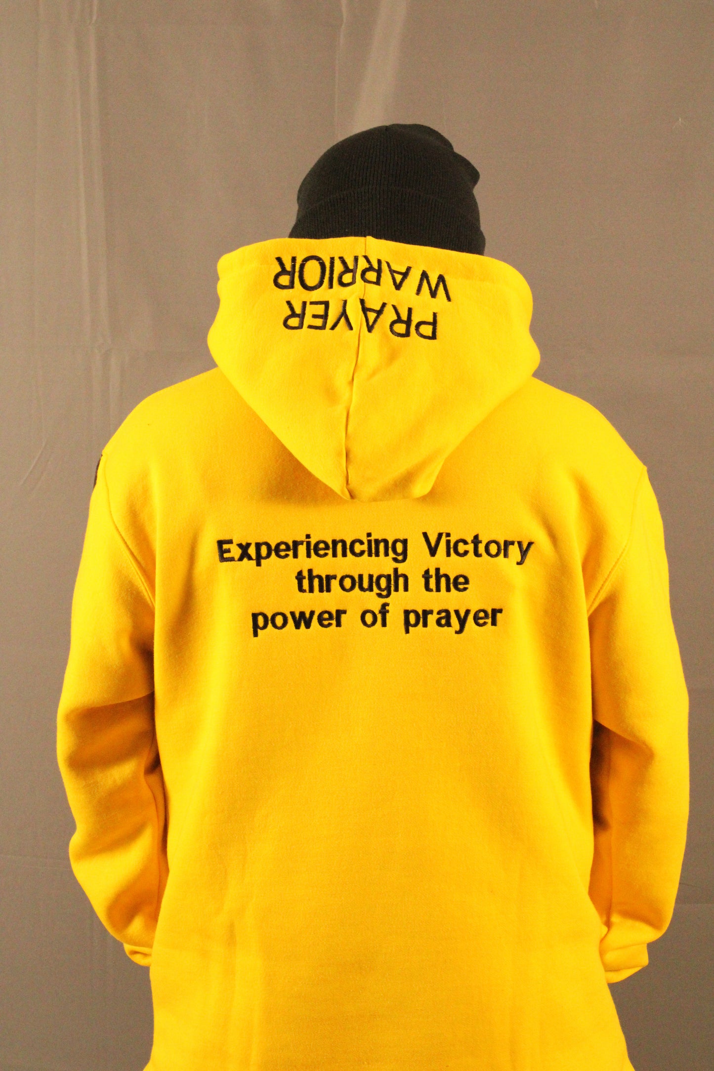 My Testimony Hoodie -- Gold Black Hoodie