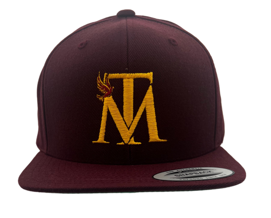 Burgundy w/ Gold MT Logo Baseball Cap
