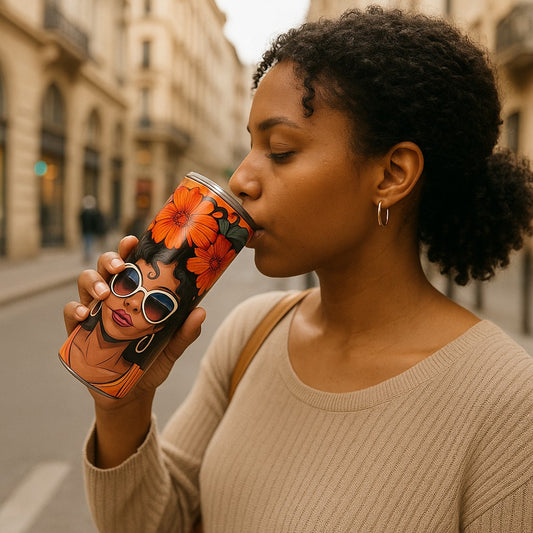 20oz Skinny Tumbler -- Orange Tumbler