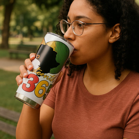 20oz Skinny Tumbler -- Juneteenth 365
